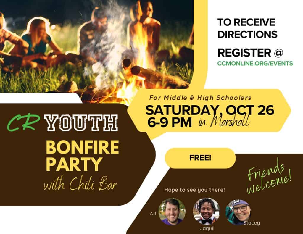 Bonfire graphic from Canva