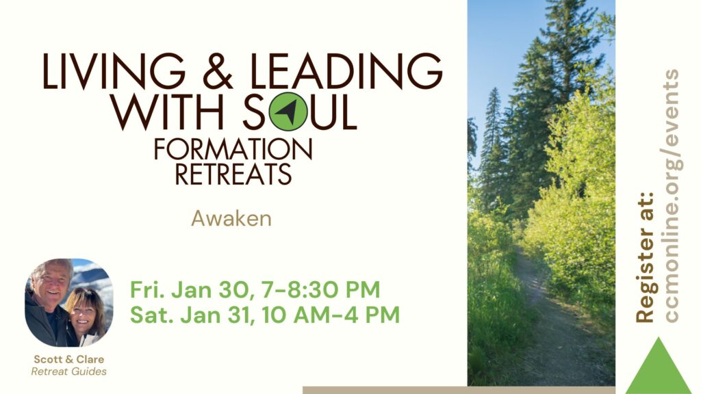 Living & Leading with Soul Formation Retreats logo. Picture of Scott and Clare Loughrige